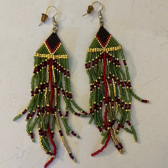 Beaded Earrings - Picture 1 of 2